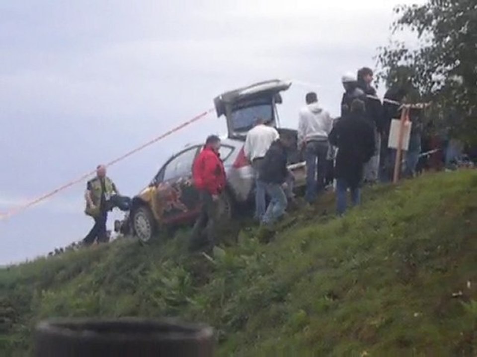 Crasch Kimi Raïkönen Rallye de France au Ungersberg