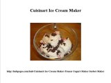 Check out Cuisinart Ice Cream Maker, Sorbet Maker