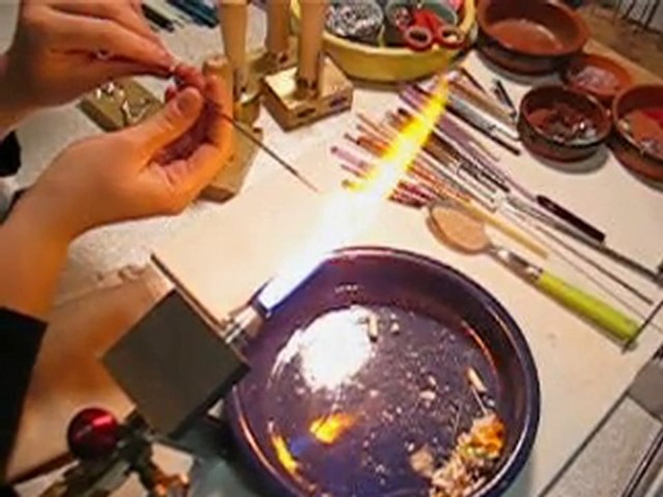 Apprentissage filage de verre