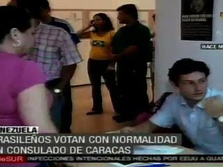 Brasileños resididos en Venezuela votan con normalidad