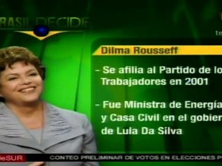 Rousseff favorita por los brasileños para ganar la presiden