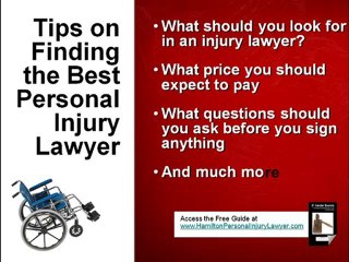 Hamilton Personal Injury Lawyer, Slip and Fall,  Spinal cho