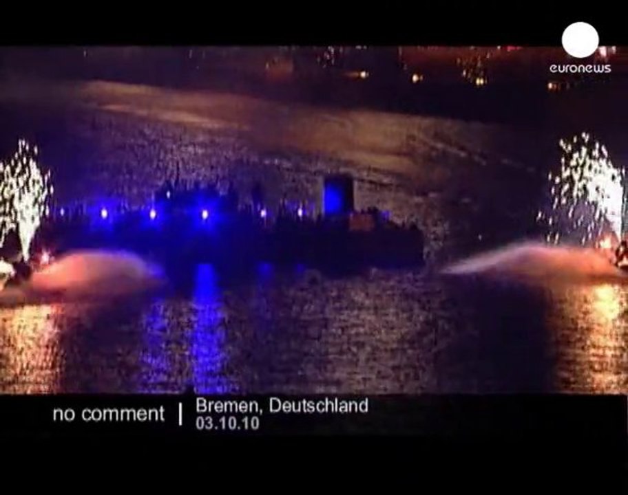 Germany: a great firework to mark 20 years... - no comment
