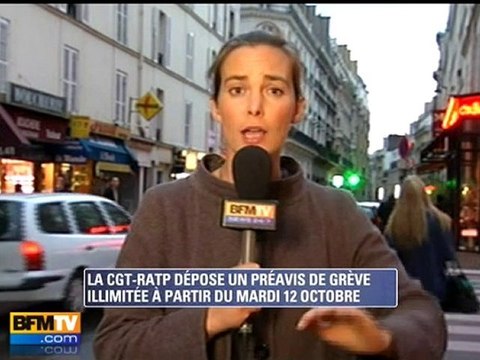 12 octobre : préavis de grève illimitée à la RATP
