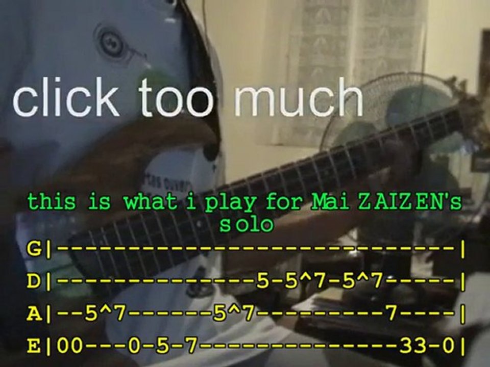 Mai Zaizen solo bass cover with tab