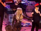 SNTV - Lady Gaga's sparkly behind at Yoko Ono gig.