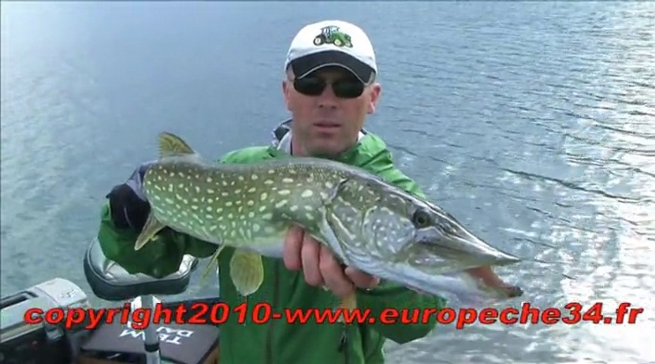 Pêche du brochet aux leurres lac du Salagou Europêche  34