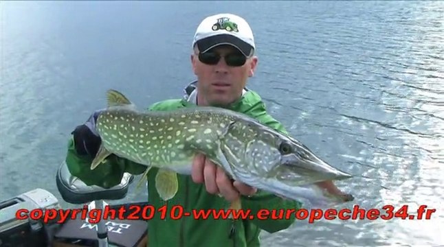 Pêche du brochet aux leurres lac du Salagou Europêche 34