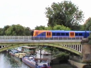 Trains over Richmond Rail Bridge  03-08-10
