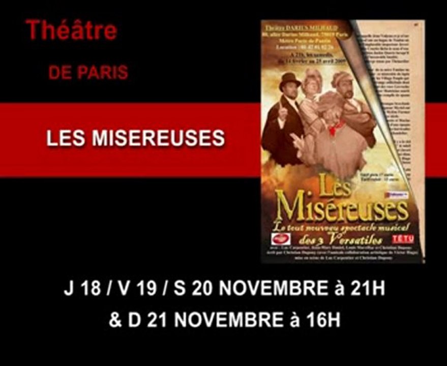 LES MISÉREUSES  - THÉÂTRE DU PORT NICE