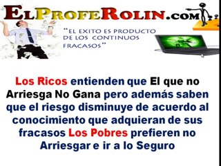 ¿Como Piensan los Ricos y Los Pobres?