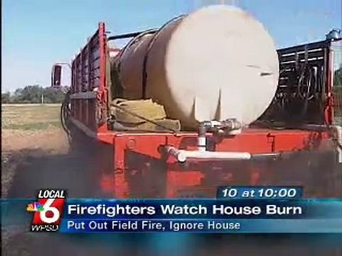 Firefighters let home burn to the ground