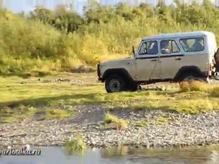 Тест-драйв УАЗа. На мелкой воде. www.sibirskayaribalka.ru