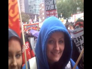 IRSP at RIGHT TO WORK protest in Birmingham