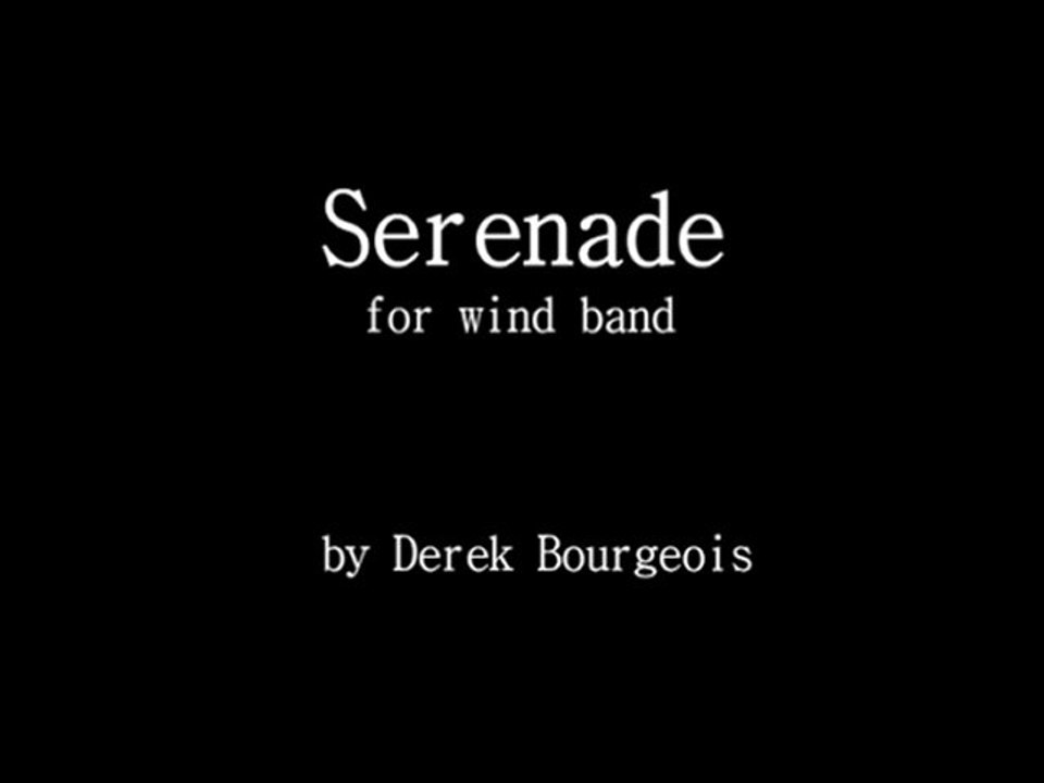 Derek Bourgeois - Serenade