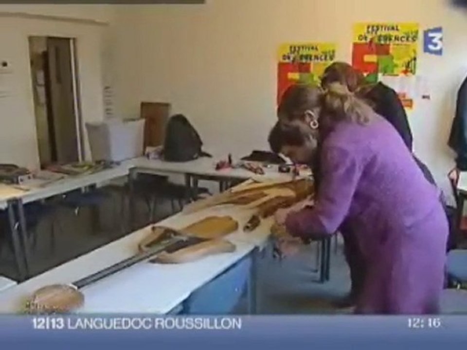 Cours de lutherie Pierre-Marie Châteauneuf JT France 3