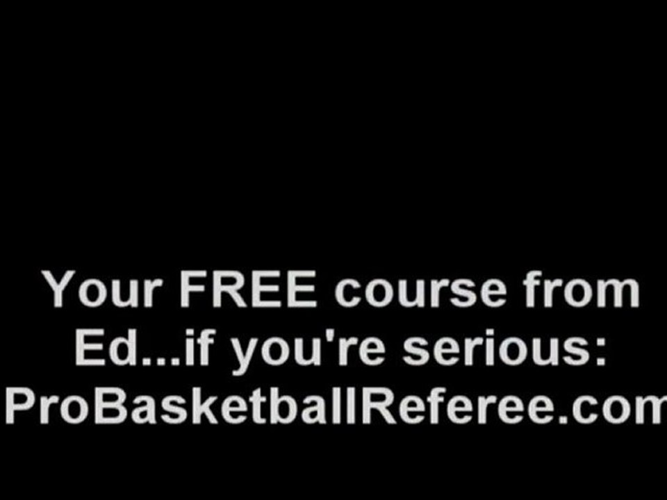 VIDEO-Teamwork referee basketball--college, pro,varsity,you