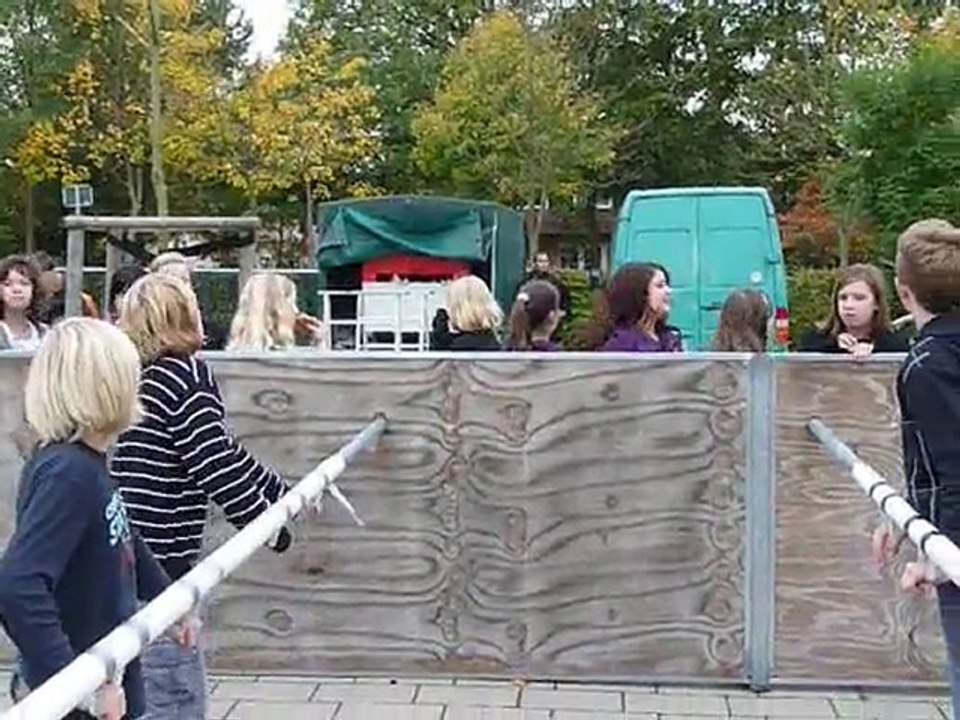 Finale des menschenkicker-turniers des szs und des lsg