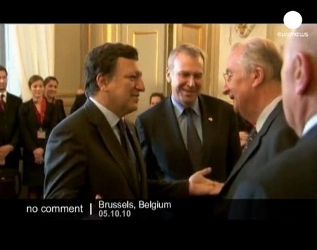 Belgium's King Albert II welcomes... - no comment