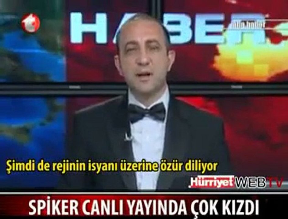 spiker canlı yayında sıyırdı