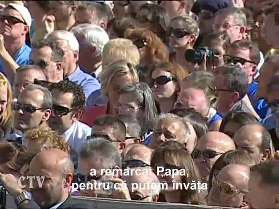 Papa: Sf. Gertruda ne învaţă să-l iubim pe Dumnezeu