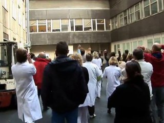 Mme Bachelot au CHU de Caen le 27 septembre 2010