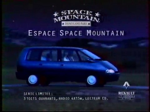 Publicité Espace Renault Space Mountain 1995