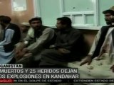 Una serie de bombas mata a nueve personas en Afganistán