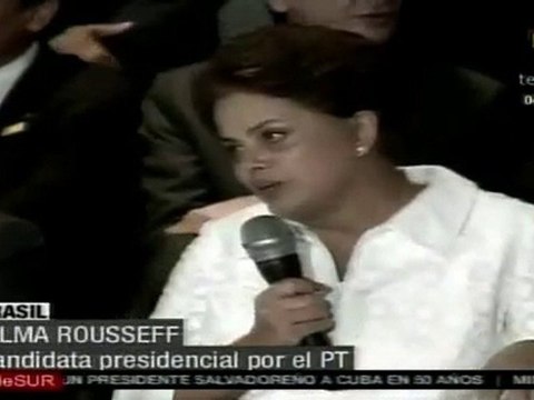 Dilma Rouseff gana en la elección presidencial de Brasil, pero necesitará una segunda vuelta