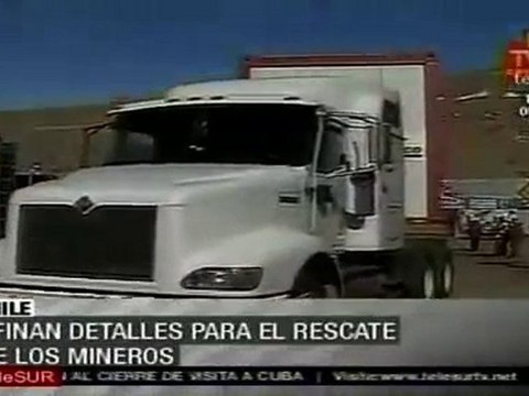 Afinan detalles para el rescate de los 33 mineros