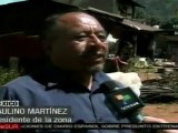 Deslaves en Oaxaca ocasionados por grietas en los suelos
