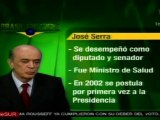 José Serra, candidato a la presidencia de Brasil, ha ocupado diversos cargos públicos