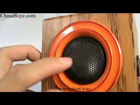 Wood Speaker FM HY-A13 for SD U-disk MP3 PC Phone $ 26.61
