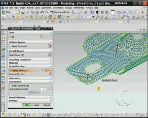 NX One Step Unforming ile tüm parçanın açınımı