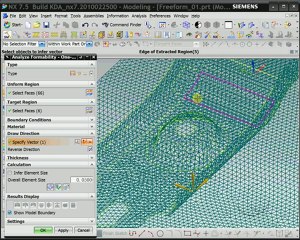 NX Die Wizard ile İstenen Başka Bir Yüzeye açınım