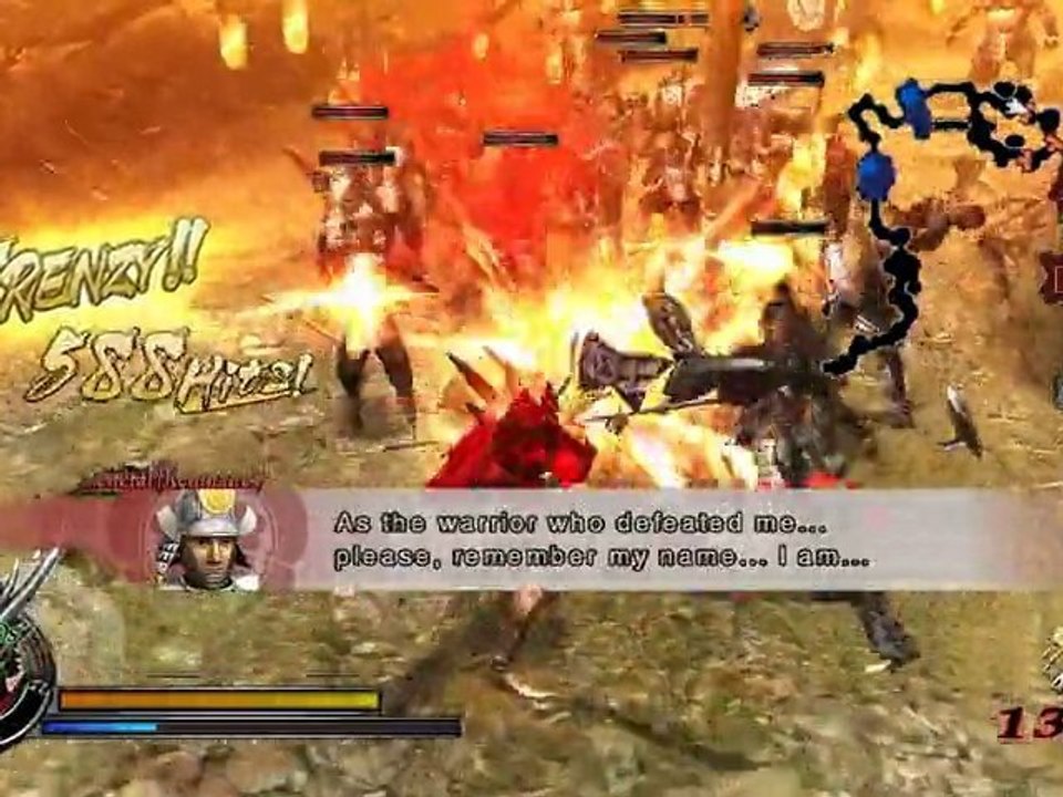 Sengoku BASARA Samurai Heroes - Gameplay Oda