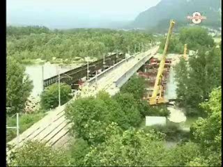 TV8 : Le remplacement d'un pont de voie ferrée à Culoz (01)