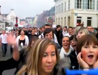 Blocus des lycéens à Hirson (02)