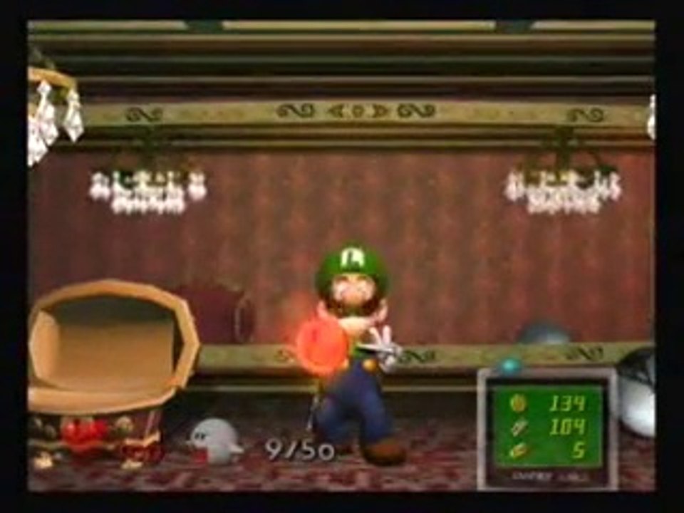 Luigi's Mansion Walkthrough/03 Des Boos et l'Elément Feu