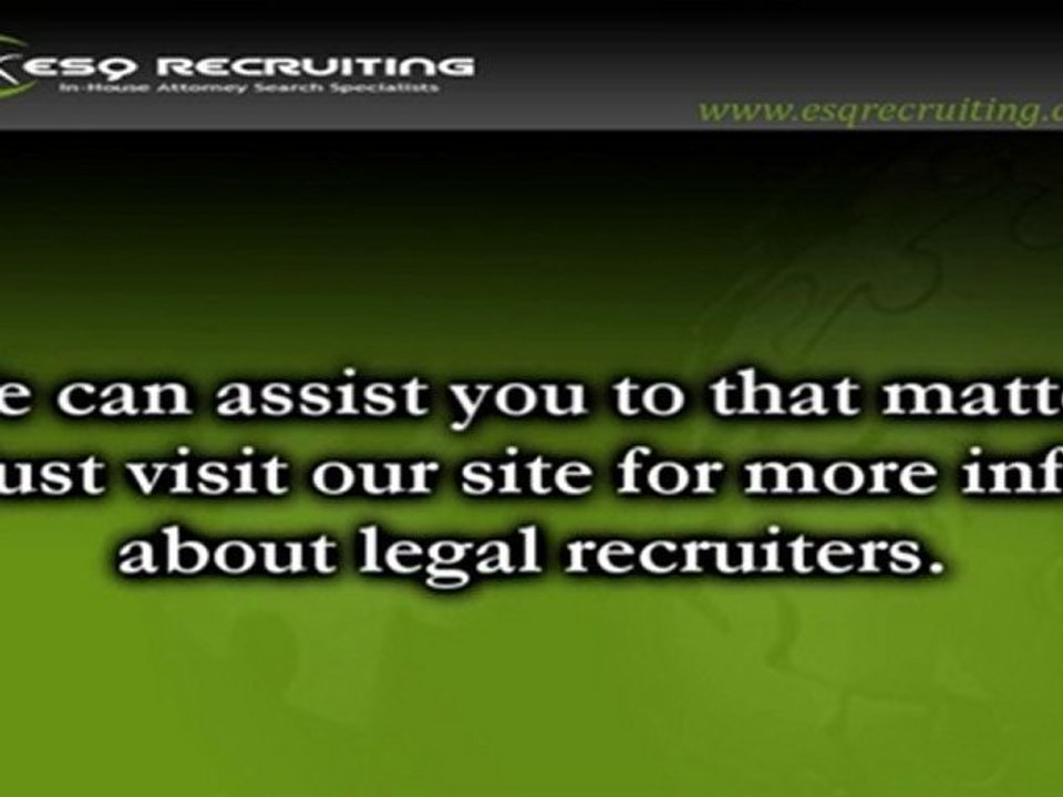 Legal Recruiters For The Right Job