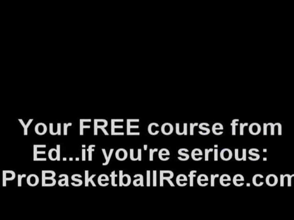 VIDEO-Teamwork referee basketball--college, pro,varsity,you