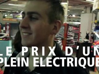 EDF au Mondial de L'Automobile - prix d'un plein électrique