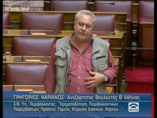 Ψαριανός Γρ. στη Βουλή για Δασικούς Χάρτες