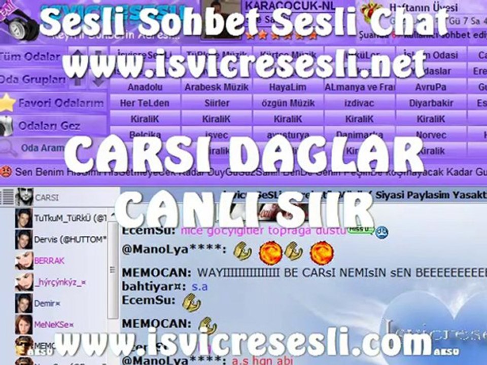 Carsi DAGLAR Canli SIIR_www.isvicresesli.com