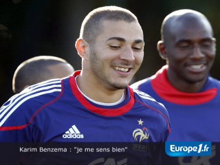 Benzema : "je me sens bien"