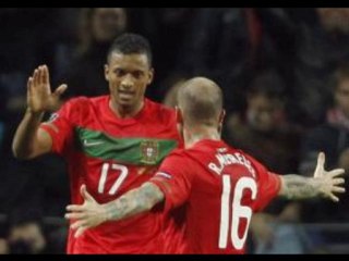 Portugal 3-1 Denmark Nani great-double, Ronaldo great-strike