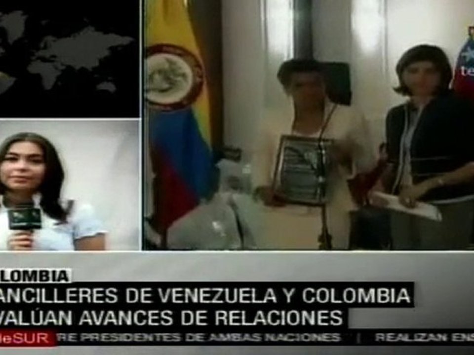 Cancilleres de Venezuela y Colombia evalúan avances de relaciones