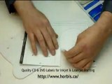 How to apply labels on CD/DVD using label applicator?