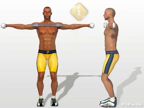 ejercicios para hombros brazos con mancuernas