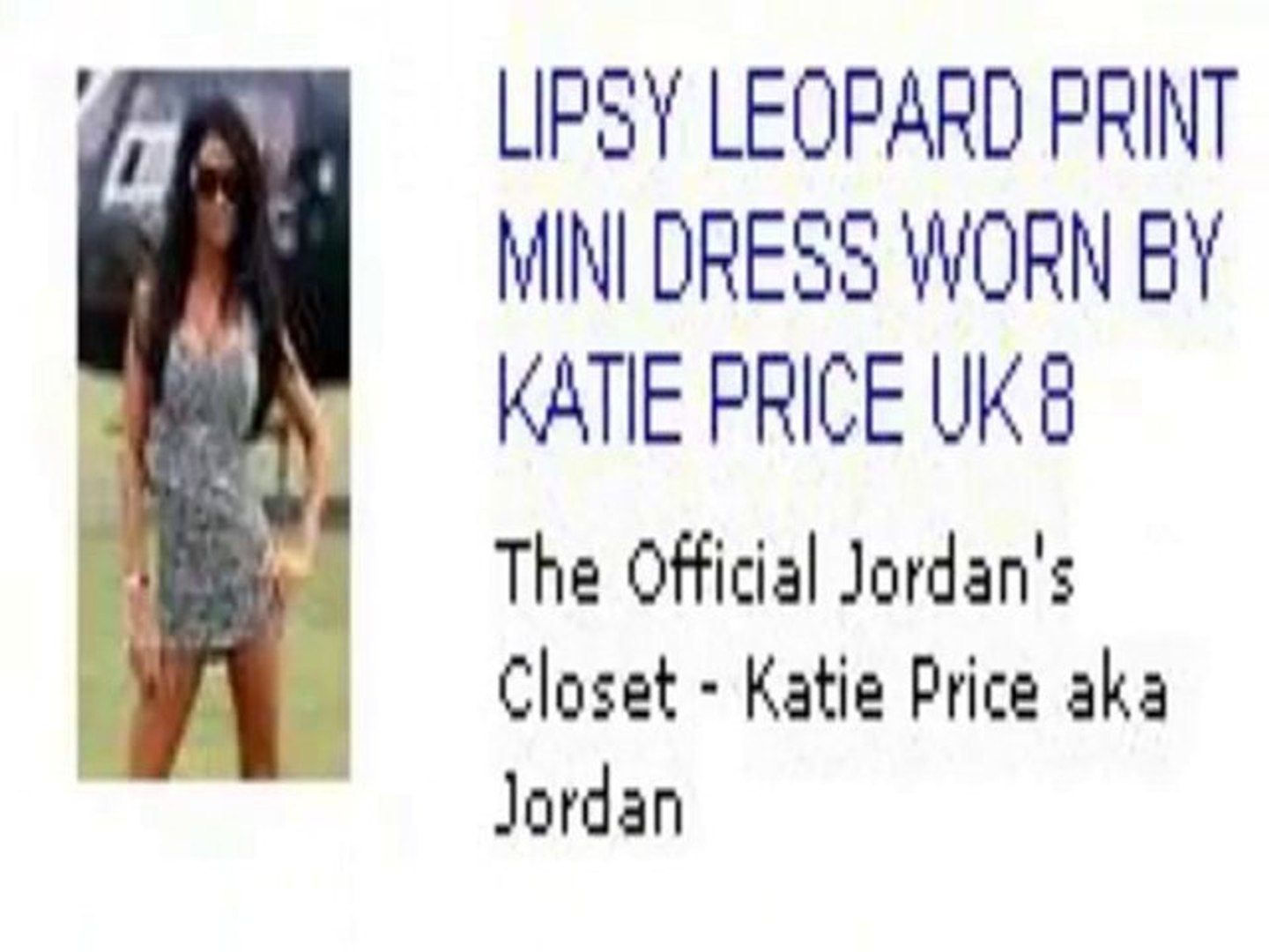 katie price jordan's closet